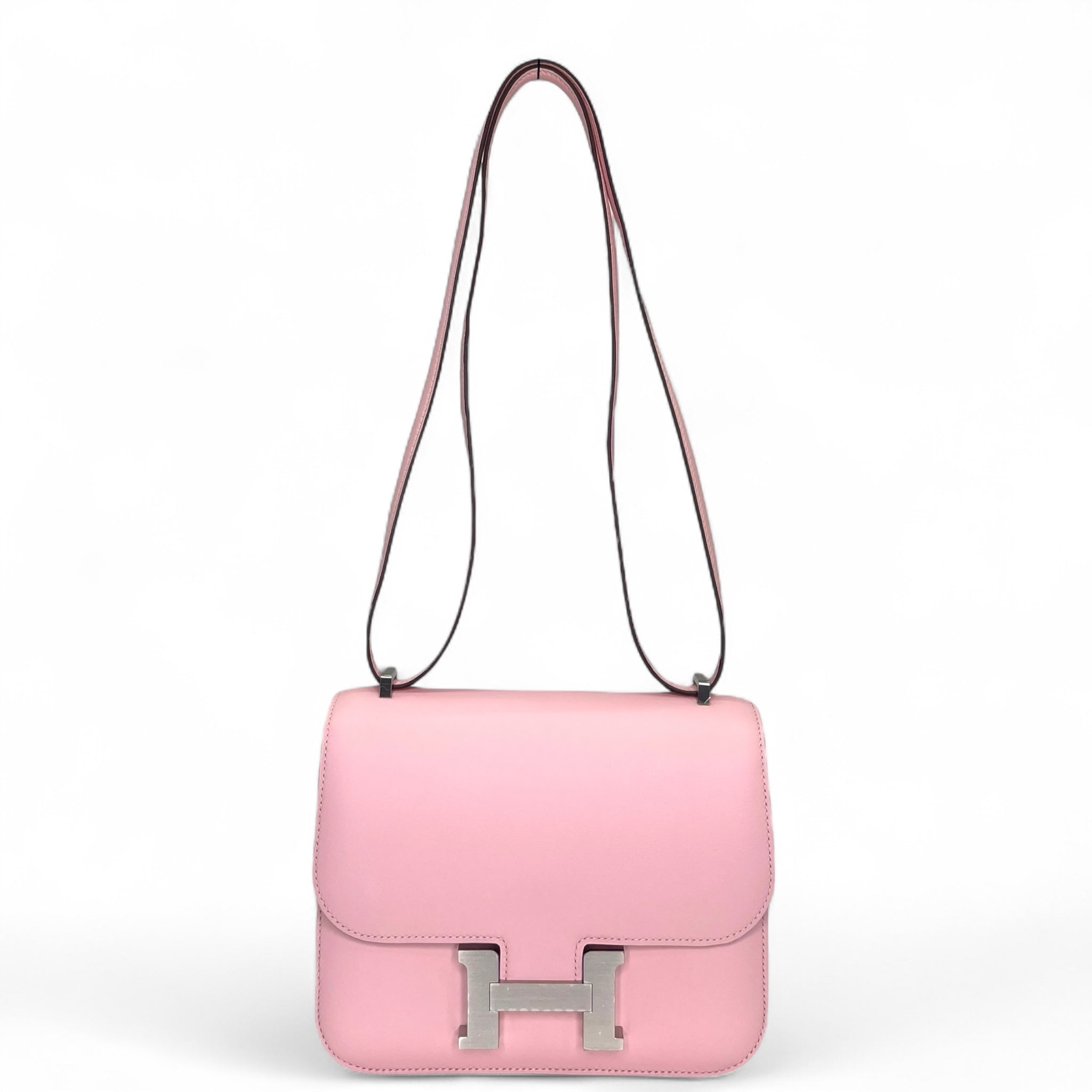 Hermès Constance 18 Rose Sakura Swift Brushed Palladium Hardware