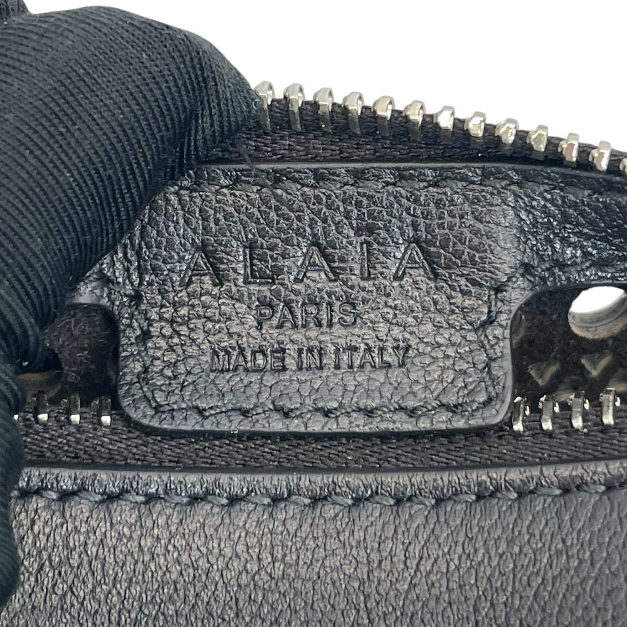 Alaïa Mini Tube Vienne Small Black Calfskin Bag