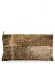 Prada Silk Faille Oversized Floral Zip Clutch Cipria