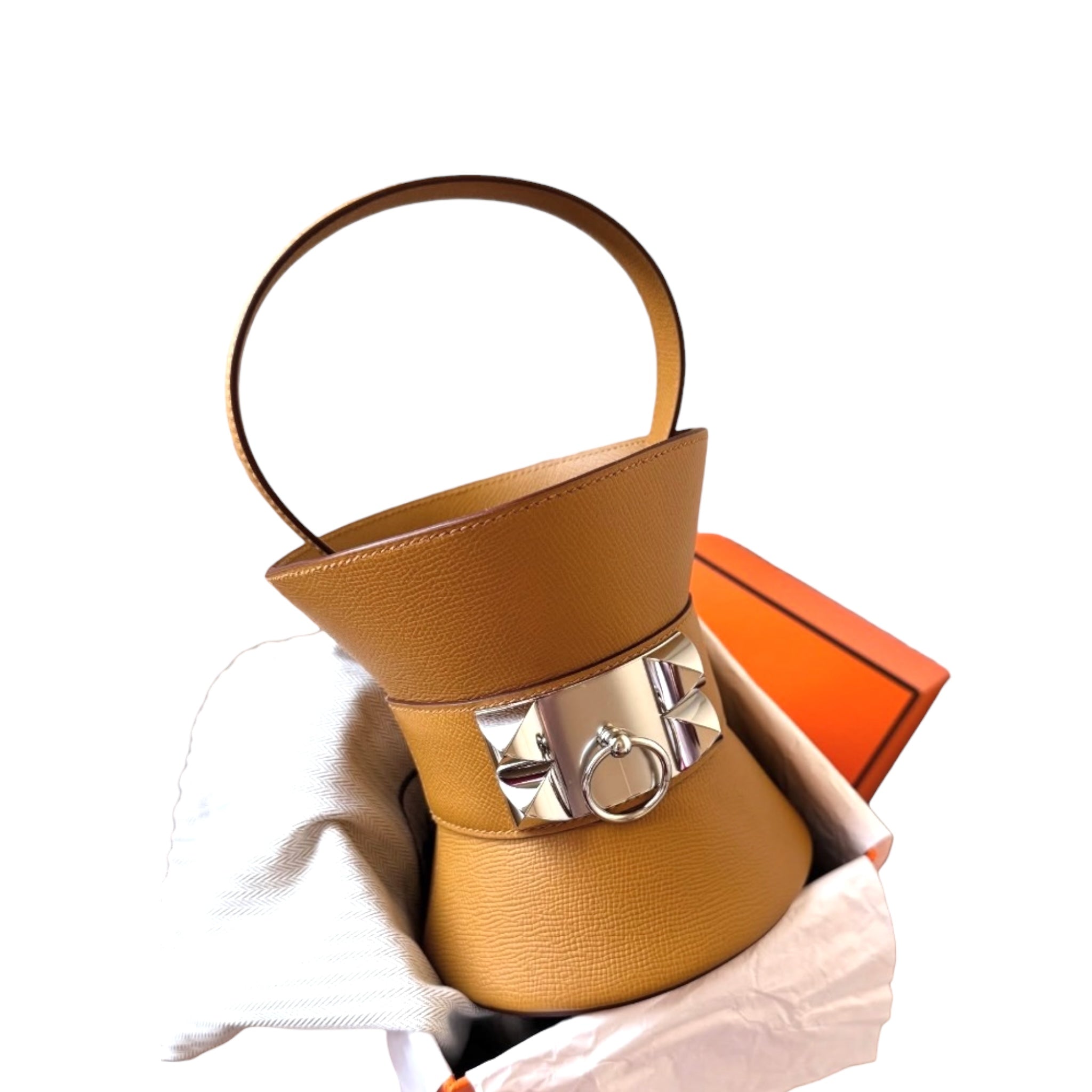 Hermès Mini Médor Bag Gold PHW