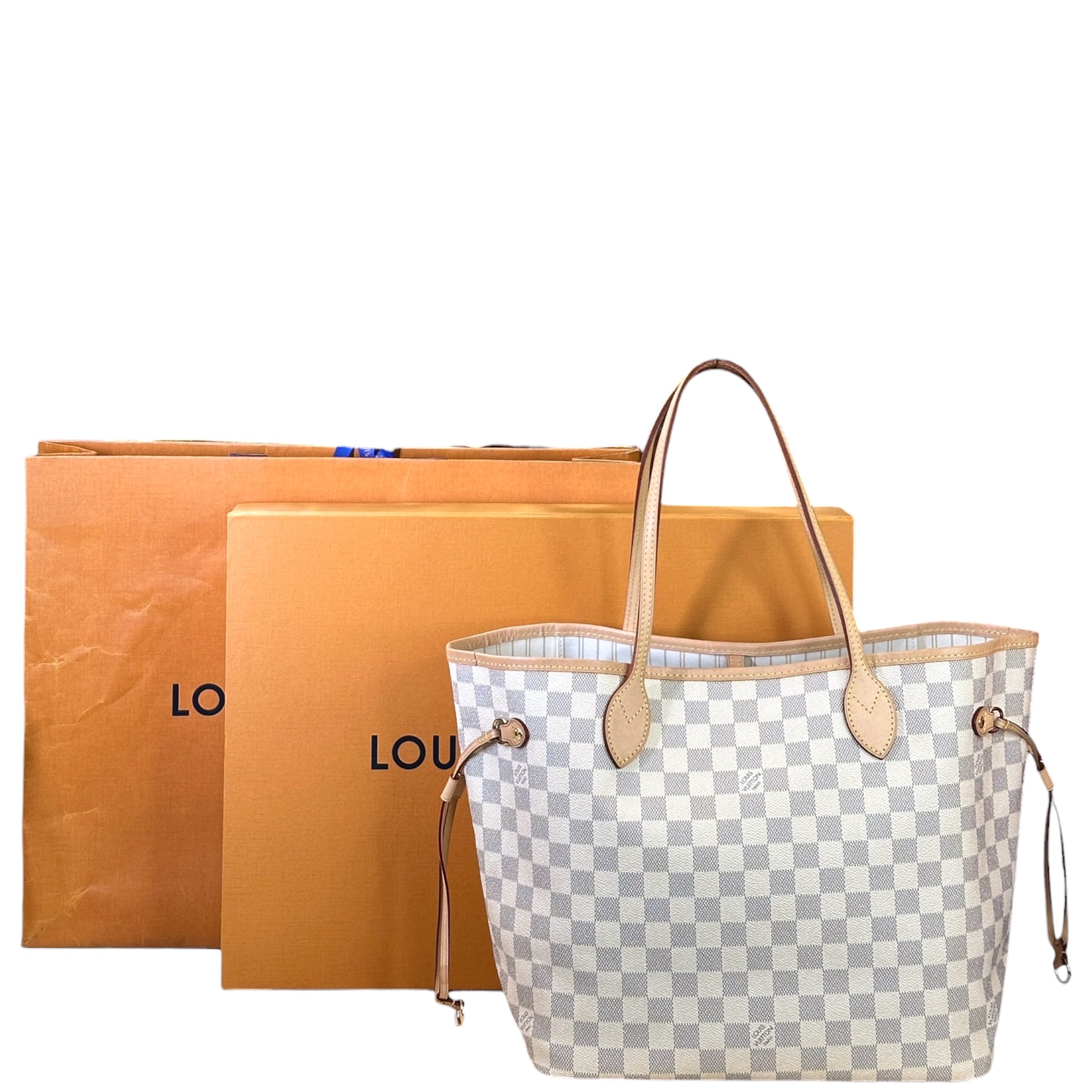 Louis Vuitton Neverfull MM Damier Azur Canvas