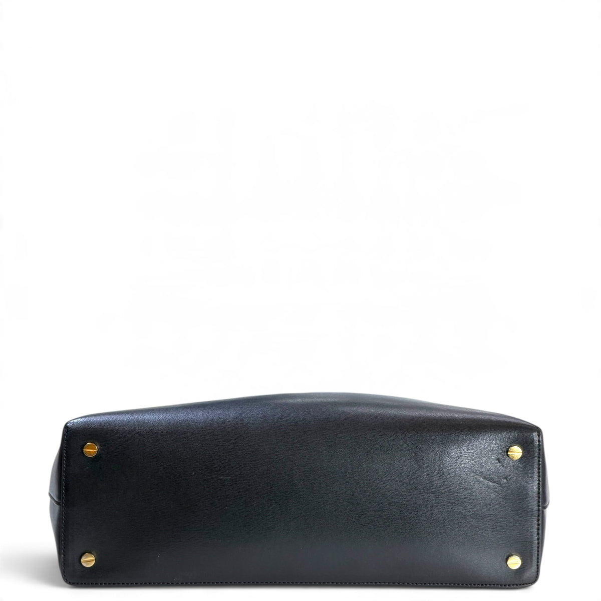 TOTEME T-Lock medium dark blue Leather Top Handle Bag