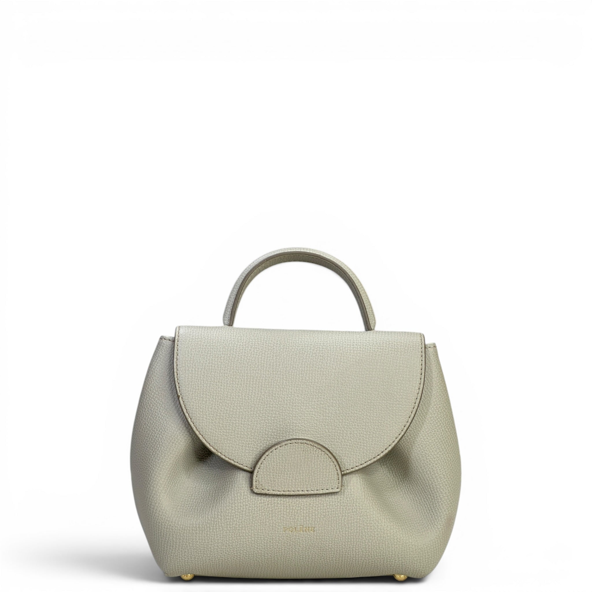 Polène Numéro Un Nano Chalk Textured Leather