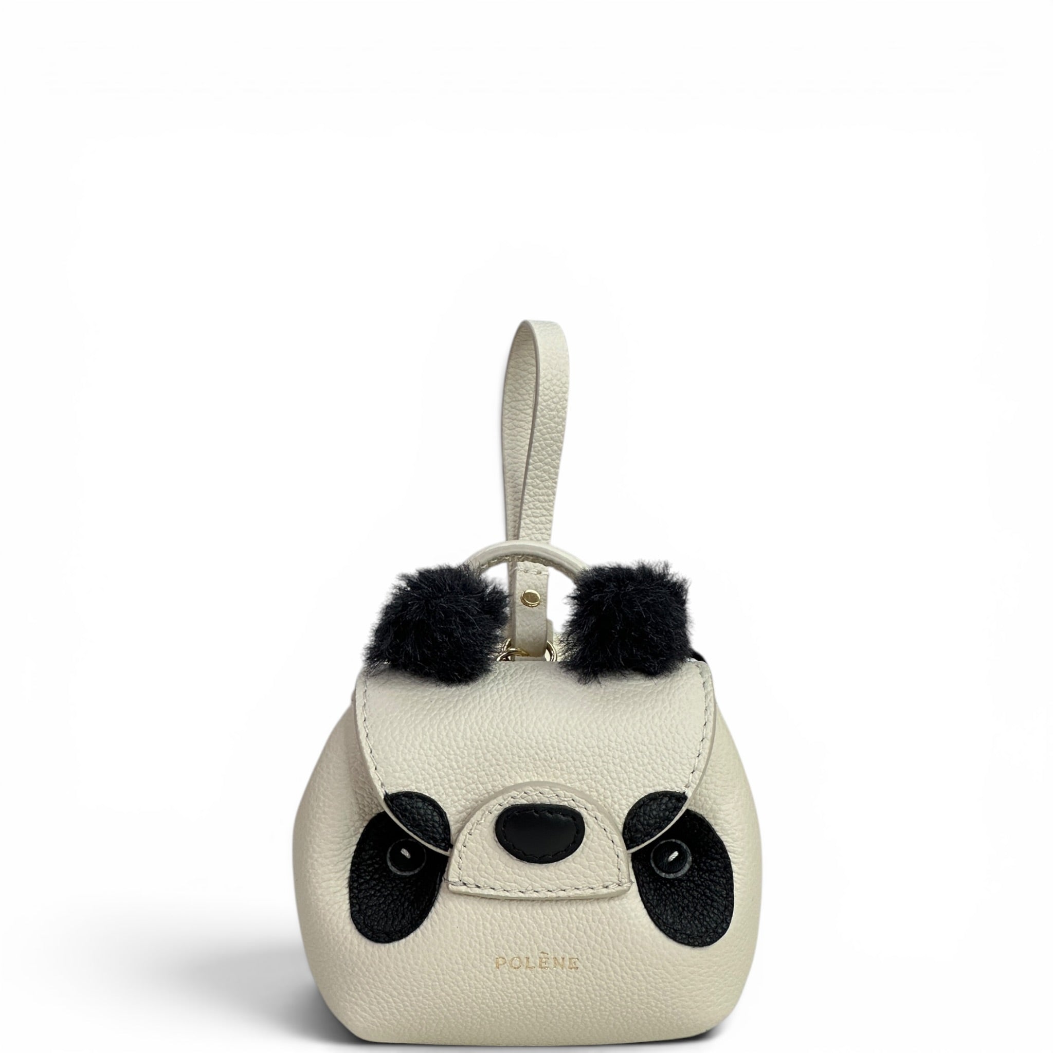 Polene Nanonimals Pamboo Textured Ecru Leather