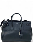 Saint Laurent Sac De Jour Large Black Grained Leather
