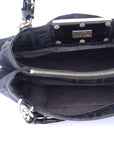 Canvas & Patent Leather Mia Shoulder Bag