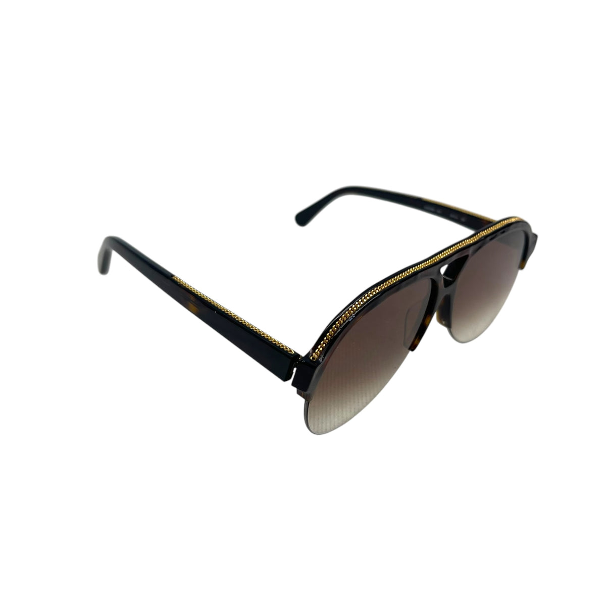 - Stella Mccarthy hp  gorgeous aviator glasses polarized Stella McCartney Bio-Acetate Aviator Sunglasses w/ Chain  main image 2
