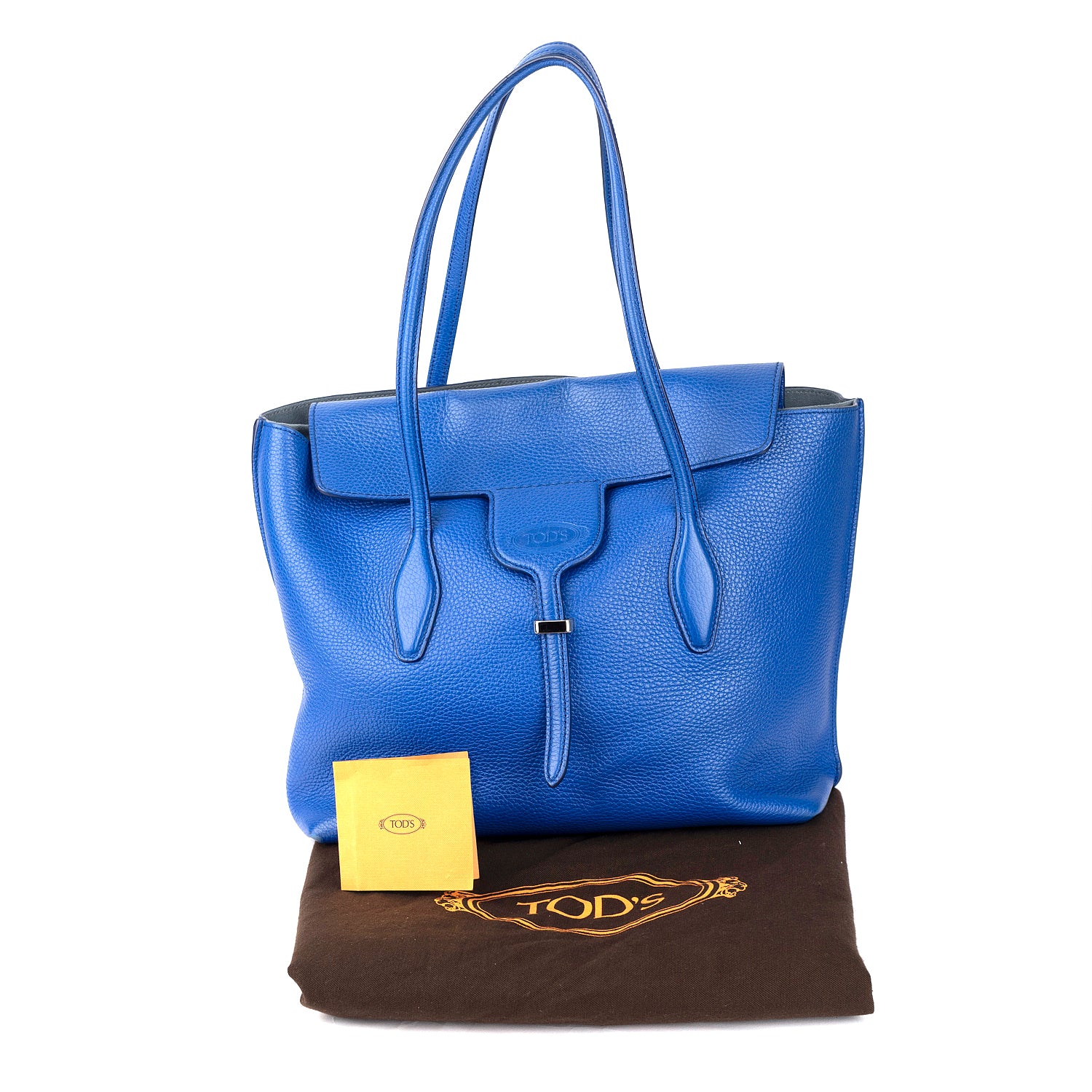 Joy Bag Blue Leather Handbag