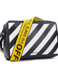 Saffiano Striped Mini Diag Bag