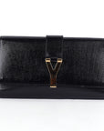 Leather Large Chic Clutch