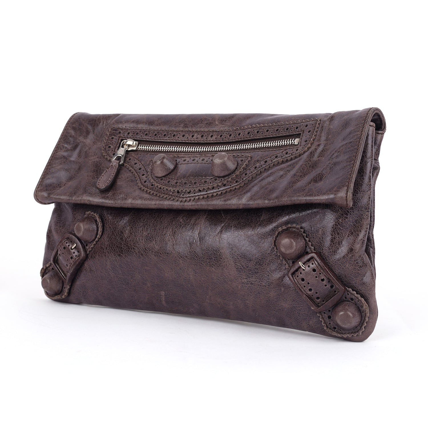 Murier Leather Giant Envelope Clutch