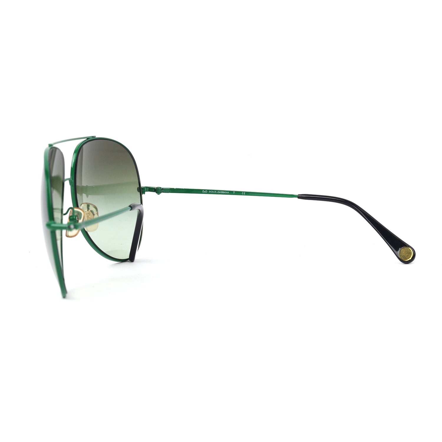 Green Aviator Sunglasses