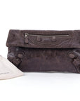 Murier Leather Giant Envelope Clutch