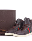 Guccissima Leather Web Lace Sneaker EU-44.5