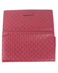 Soft Microguccissima Continental Wallet Red