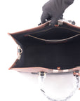 Freya Check Woven & Leather Bag