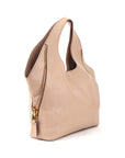 Jennifer Side-Zip Leather Hobo Bag