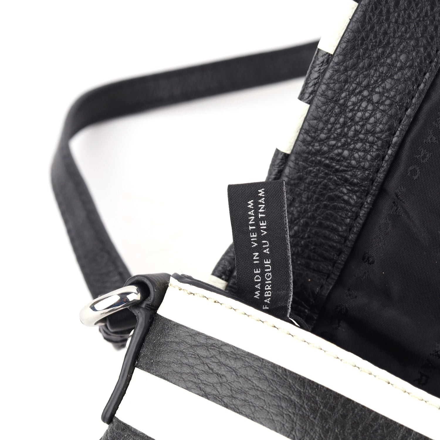 Leather Striped Crossbody Bag
