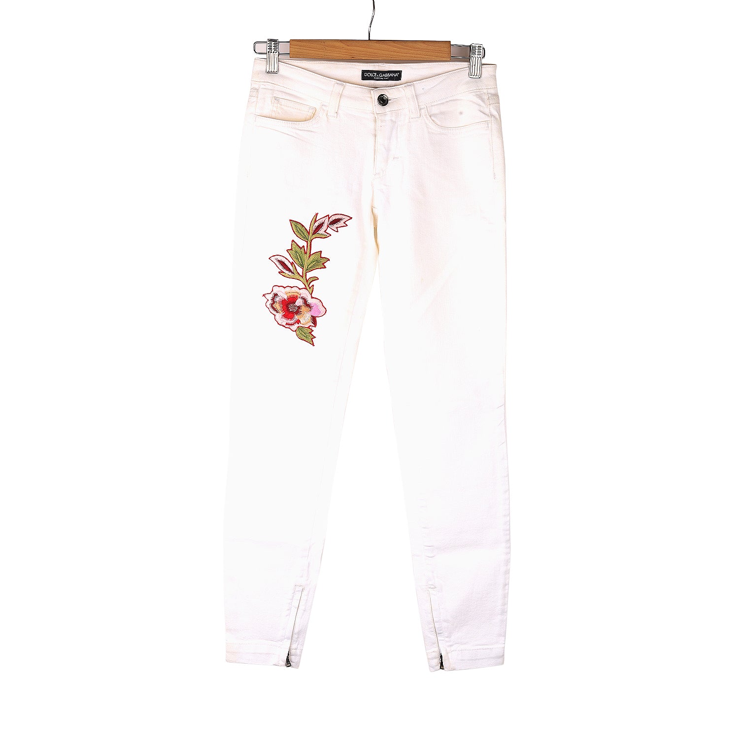 Blossom Embroidered Skinny Pants