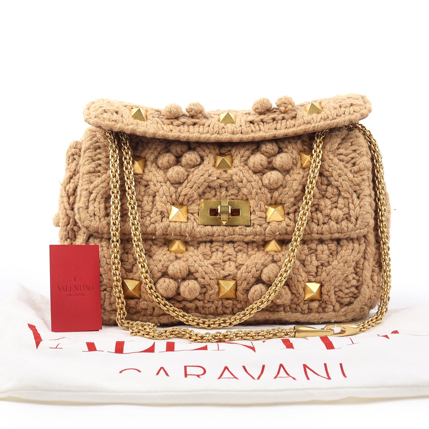 Garavani Knitted Roman Stud Bag