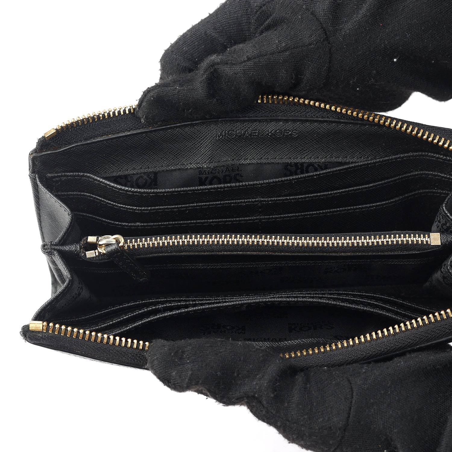 Michael Kors Bedford Hammered Leather Wallet