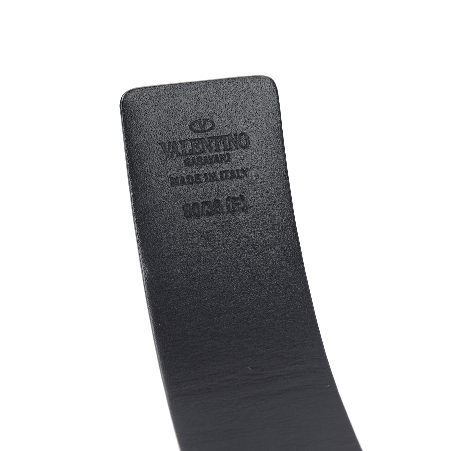 Leather VLogo Reversible Waist Belt