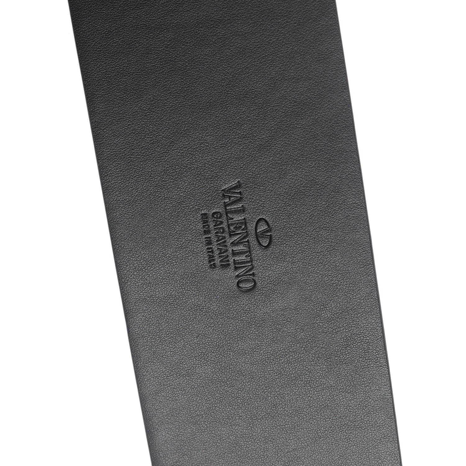 Textured Leather VLOGO Belt