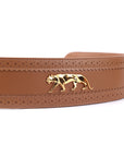 Brown Embellished The Bengal Tiger Belt