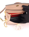 Leather Vsling Top Handle Bag