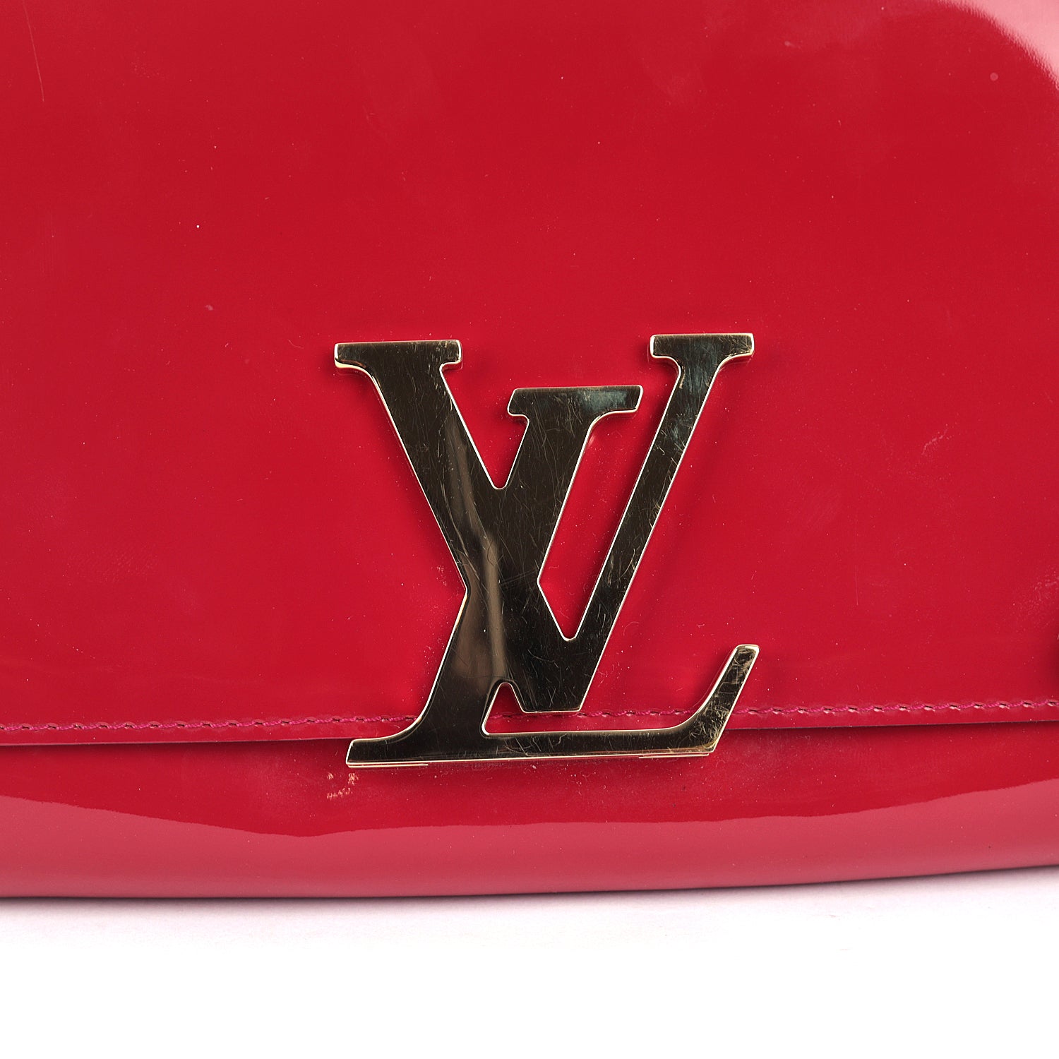 Louis Vuitton Red Patent Leather Louise EW Clutch