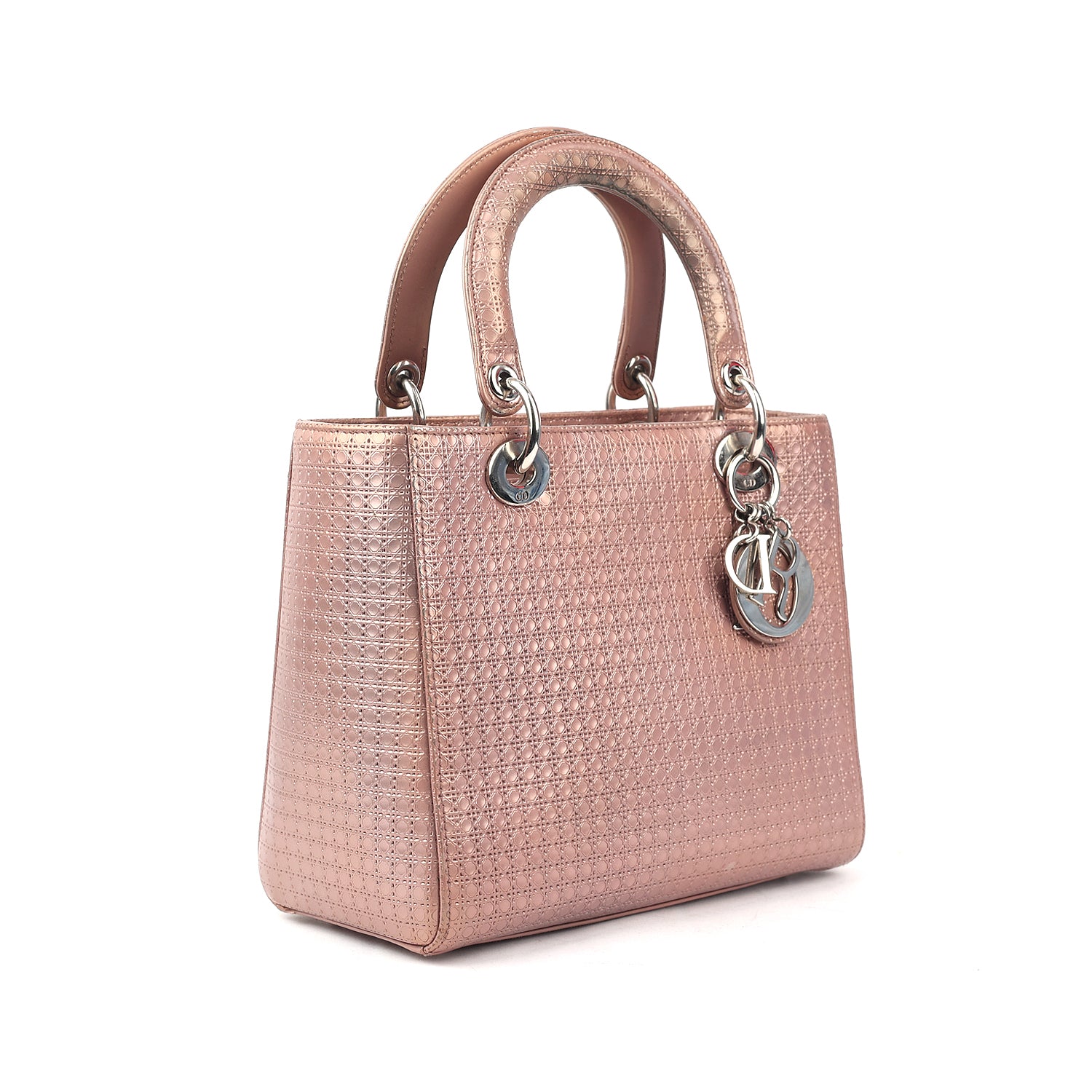 Rose Gold Medium Lady Dior Tote