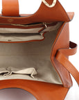 Calfskin Stirrup Top Handle Bag