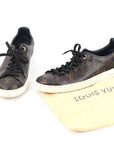 Louis Vuitton Monogram Canvas & Patent Leather Sneakers EU-39