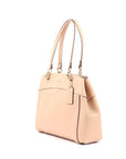 Salmon Pink Leather Brooke Carryall Satchel