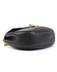 Black Leather Drew Shoulder Bag