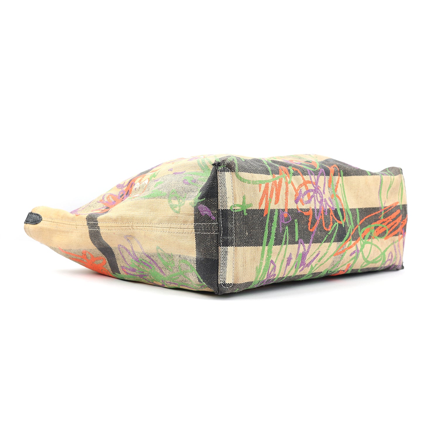 Coated Canvas Reversible Doodle Tote