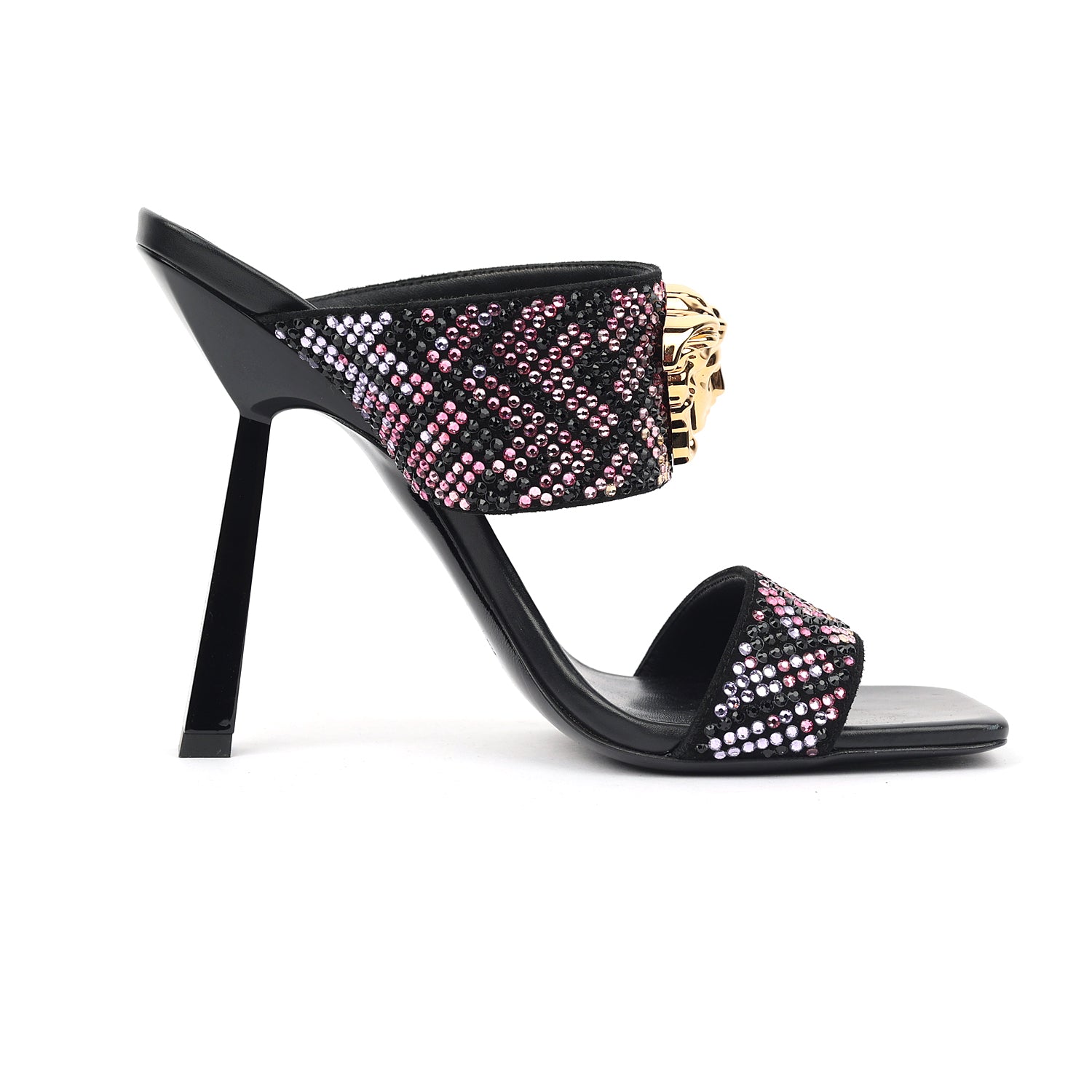 Fendi x Versace Glitter mules
