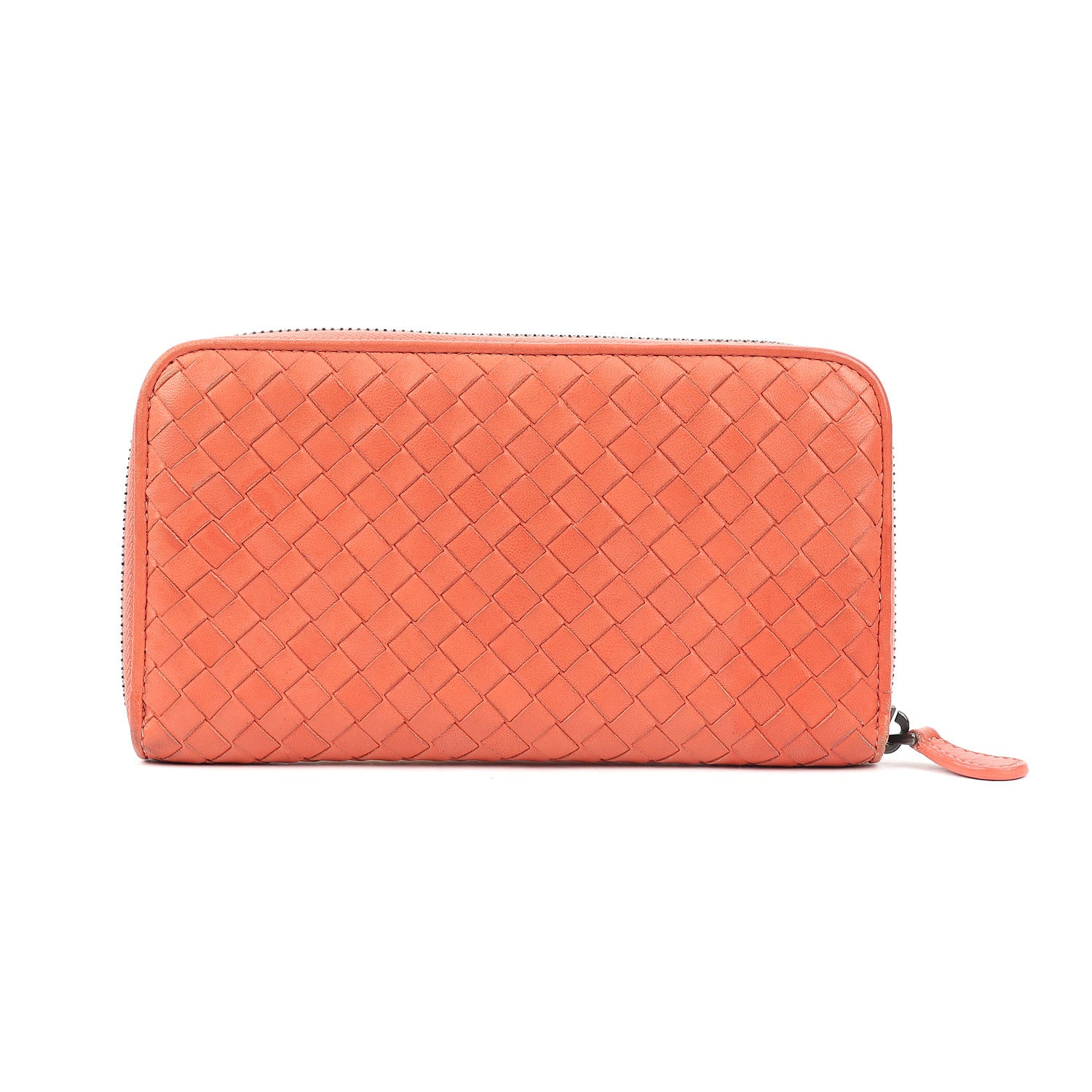 Nappa Intrecciato Zip Around Wallet