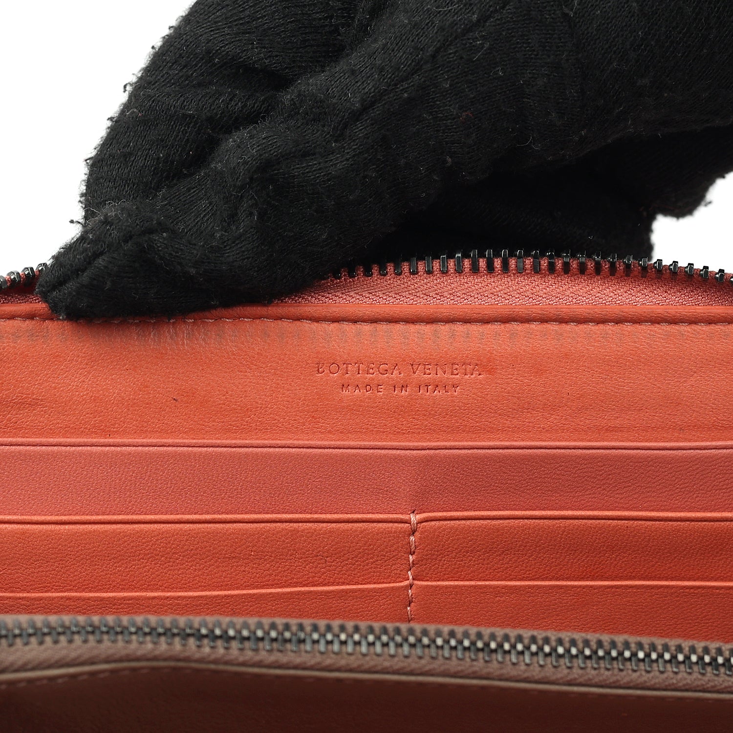 Nappa Intrecciato Zip Around Wallet