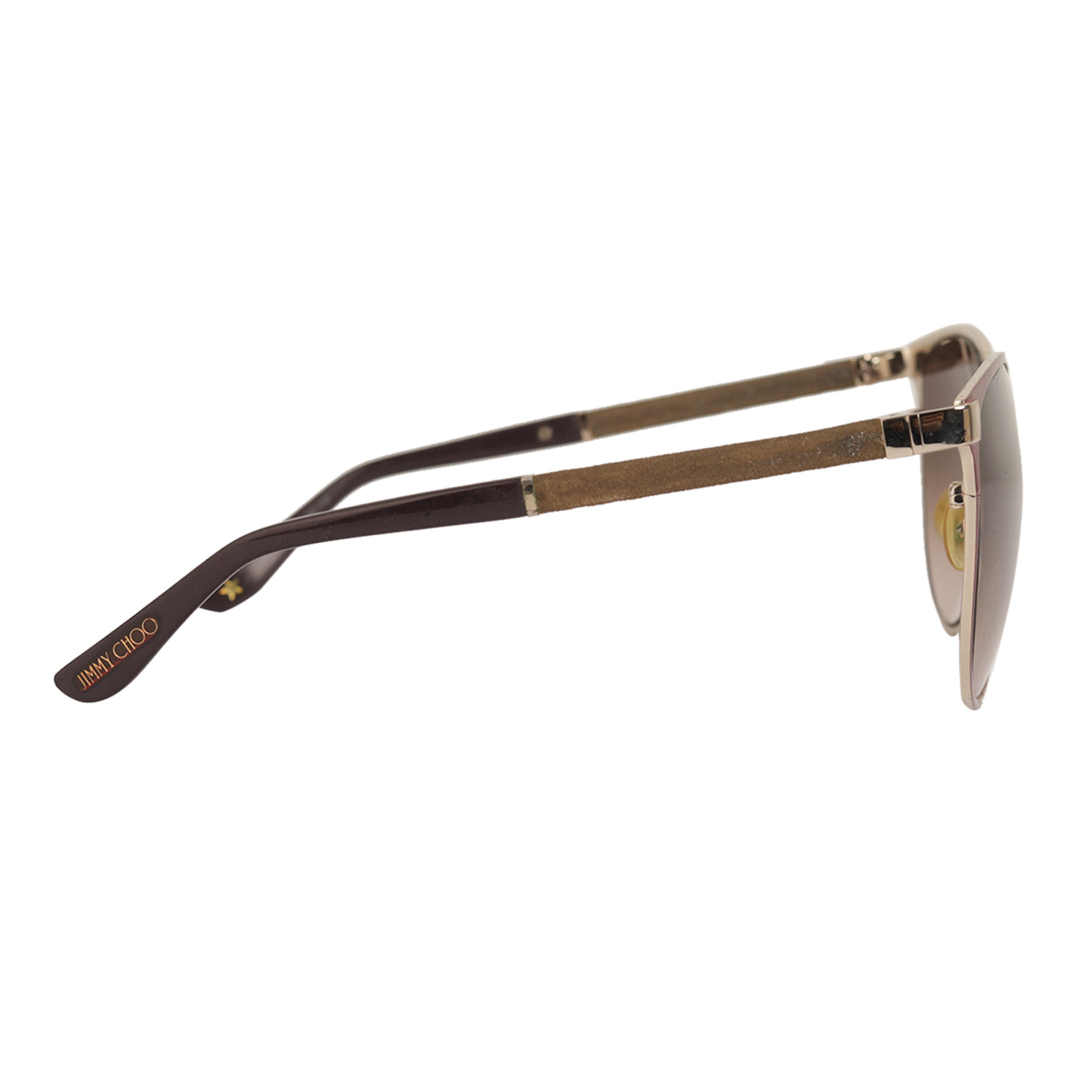 Jimmy Choo Posie Crystal Temple Round Sunglasses The Luxury Pop