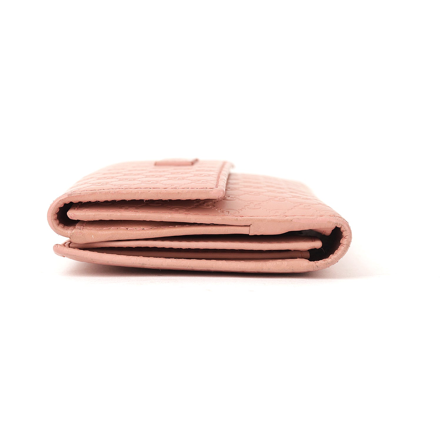 Gucci Microguccissima Continental Flap Wallet Soft Pink
