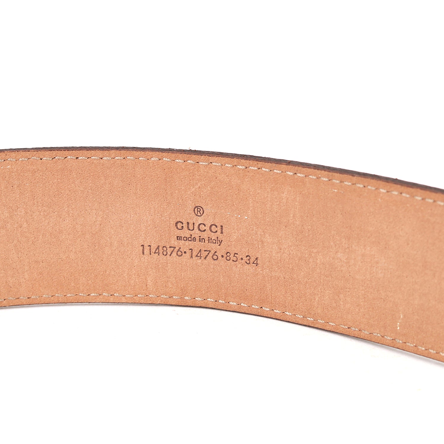 Gucci Beige GG Supreme Star Canvas Interlocking GG Buckle Belt