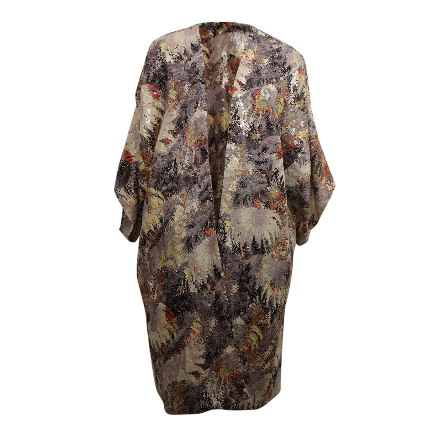 Topshop Palm Sequin Kimono