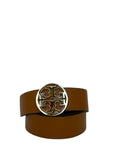 Tory Burch Miller Reversible T Logo Belt Brown/Black 85cm