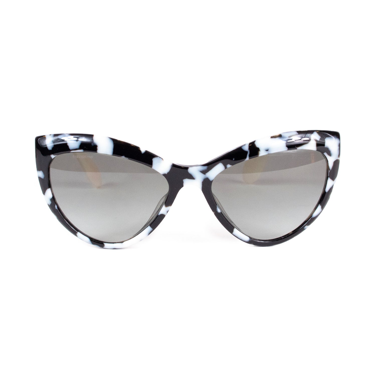 Black &amp; White cat print Sunglasses