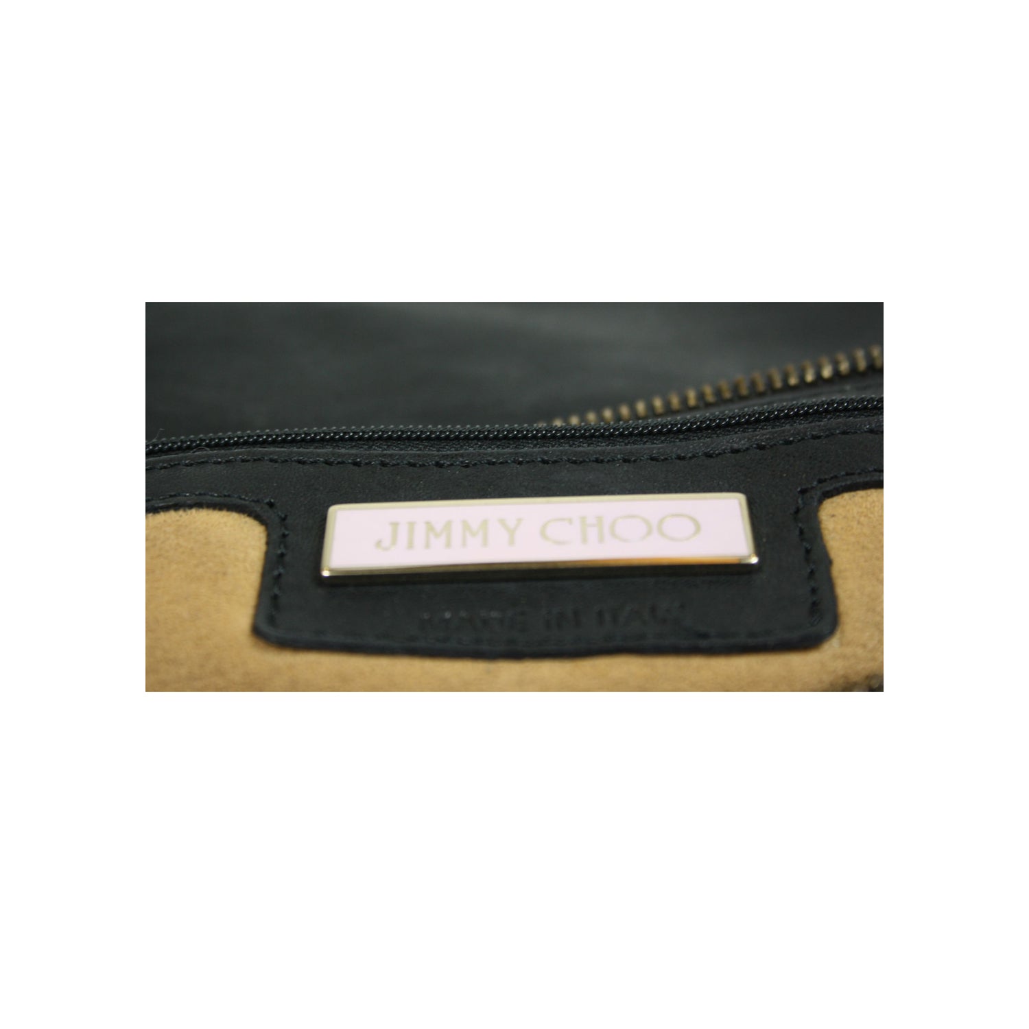 Jimmy Choo &quot;Brix&quot; Gunmetal Chain Clutch