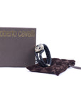 Leather & Crystal Braided Bracelet