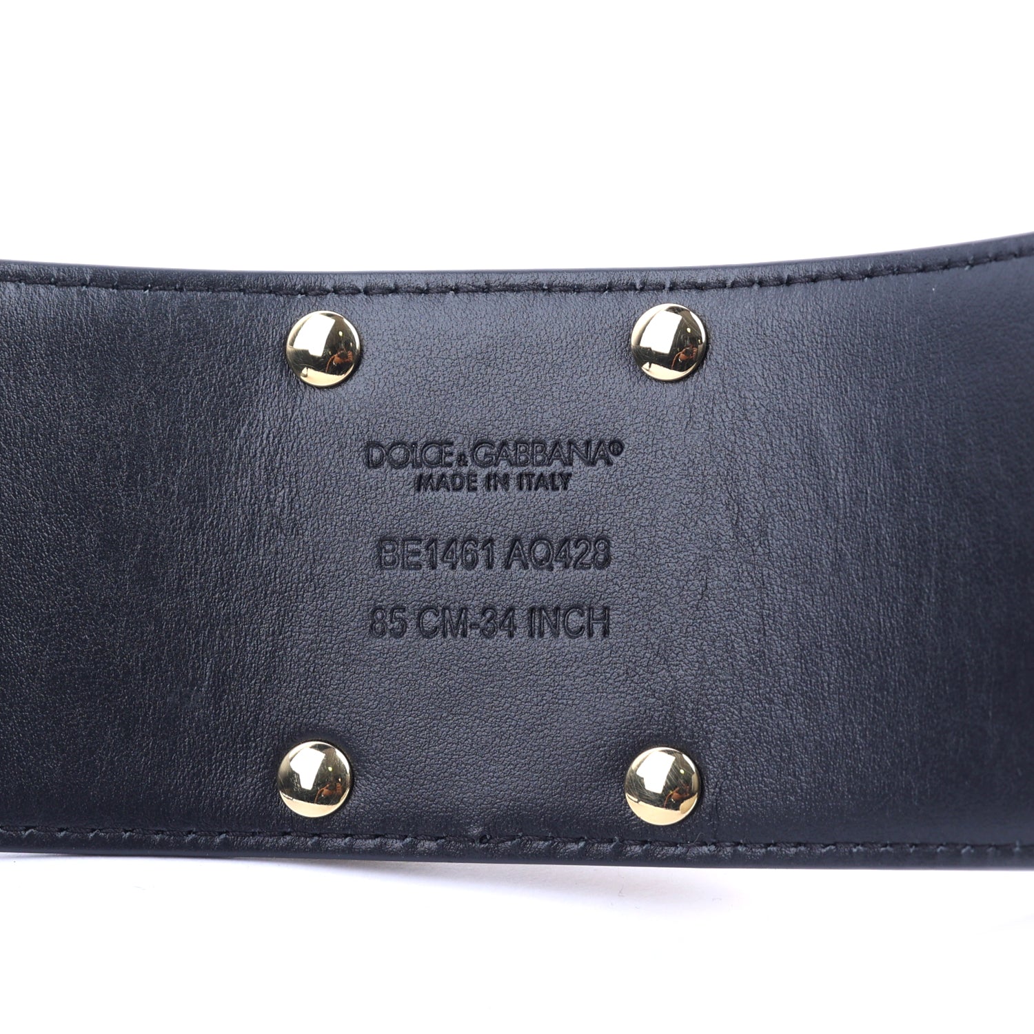 Leather and Elastic DG Logo Belt