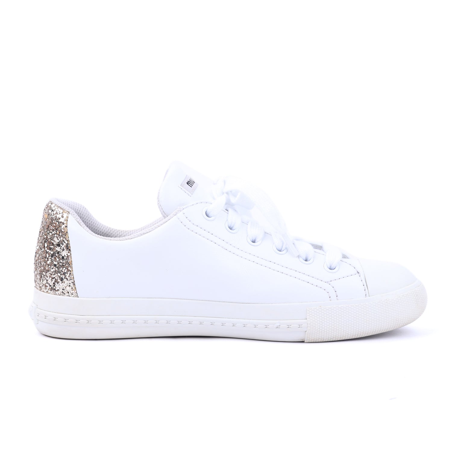 White Glitter Sneakers