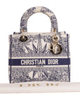 Christian Dior Lady D-Lite Medium Blue Multicolor Tote